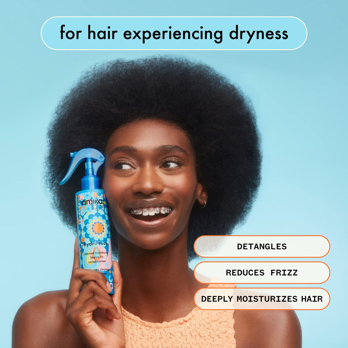 amika Hydro Rush Intense Moisture Leave-In Conditioner