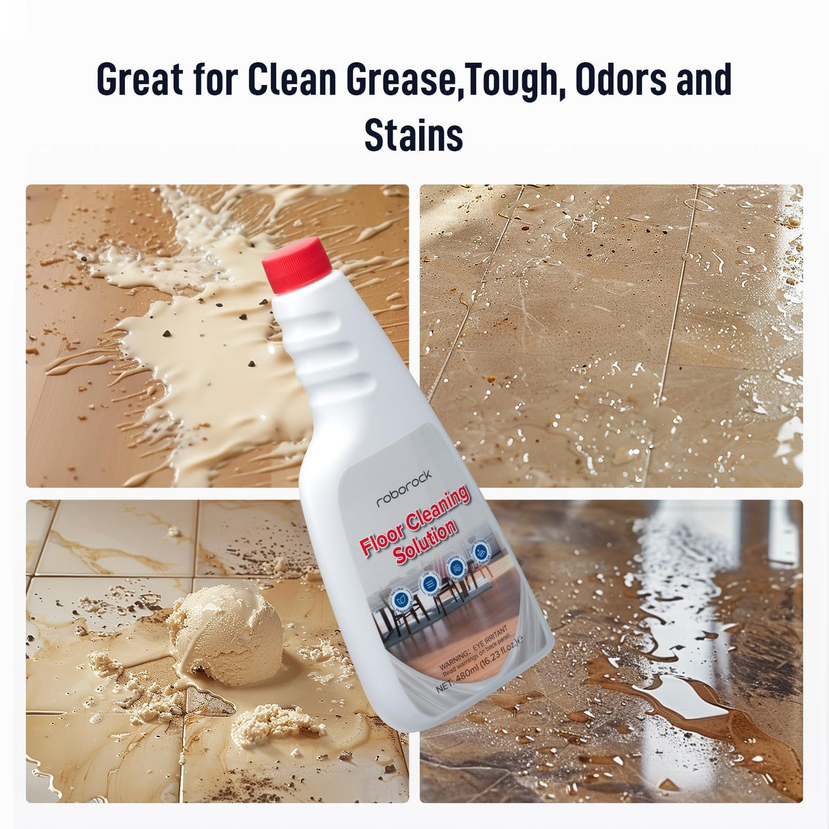 Roborock Floor Cleaning Solution, 16.2 fl oz