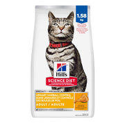 Hill's Science Diet Adult Urinary & Hairball Control Cat Food, 1.58 kg
