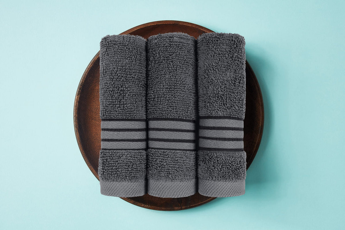 Utopia Towels 8-Piece Towel Set, Grey