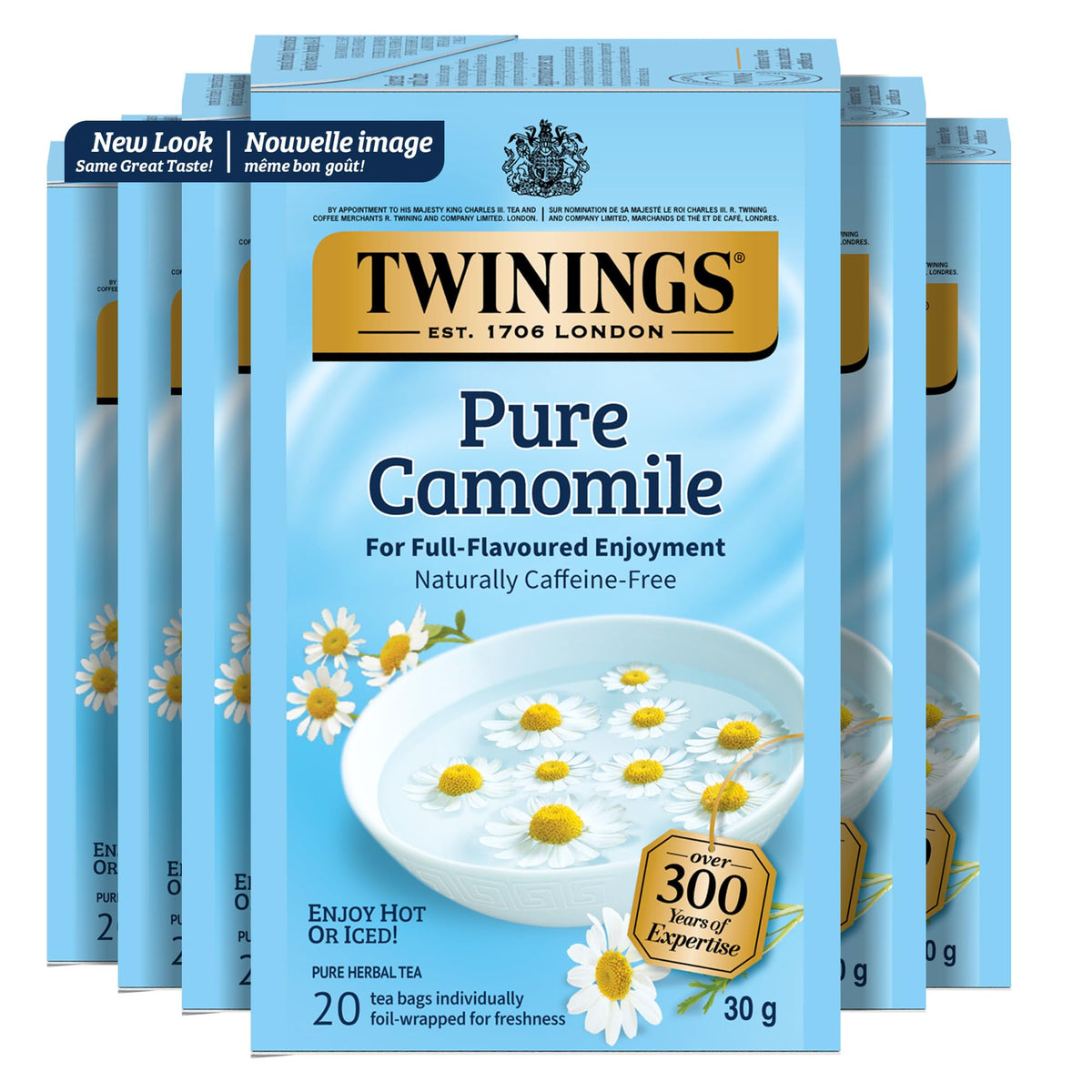 Twinings Pure Camomile Herbal Tea, 6 x 20 Bags