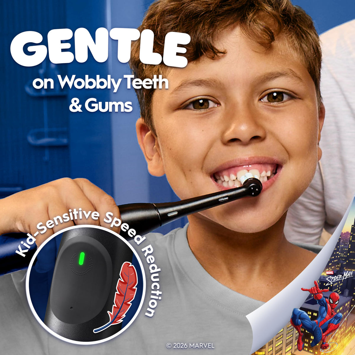Oral-B iO Kids Electric Toothbrush, Spiderman, 1 Brush Head