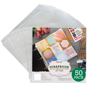 Samsill Scrapbook Refill Pages, 12x12 Inch, 50 Pack