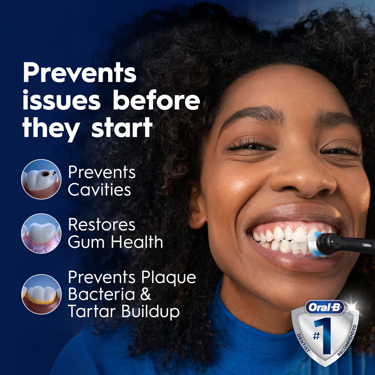 Oral-B iO Deep Clean + Protect Electric Toothbrush, White, iO Series 7