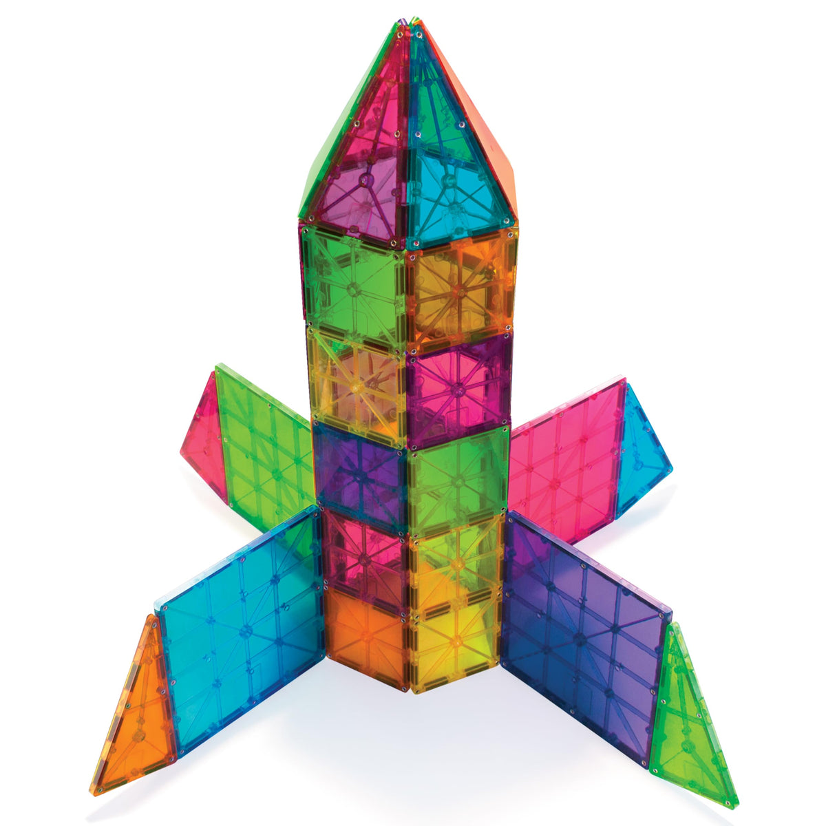 Magna-Tiles Clear Colors 100 Piece Set, 04300