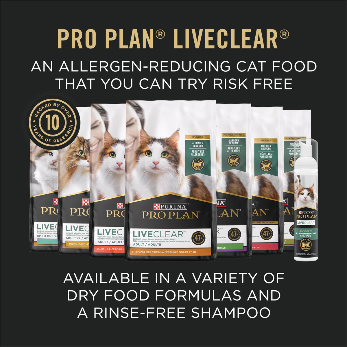 Purina Pro Plan LiveClear Chicken & Rice Dry Cat Food, 7.26 kg