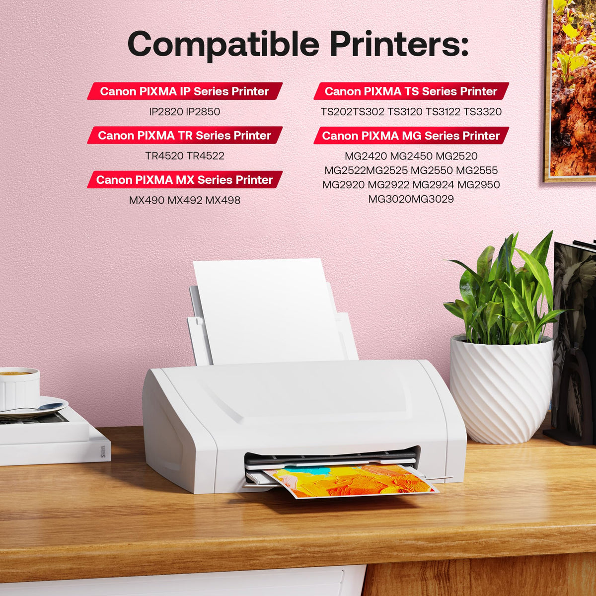 245XL/246XL Remanufactured Ink Cartridges for Canon, Black/Tri-Colour