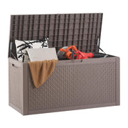 VEVOR Outdoor Resin Deck Storage Box, 100 Gallon