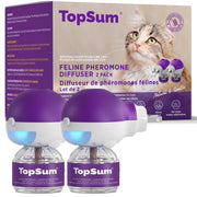 TopSum Cat Calming Pheromone Diffuser, 2 Diffusers + 2 Refills