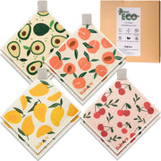 Eulnars Swedish Dish Cloths, 8 Pack, with 3 Clips