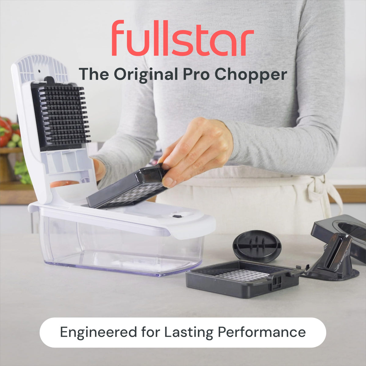 Fullstar Pro Vegetable Chopper & Spiralizer, 4 Blades