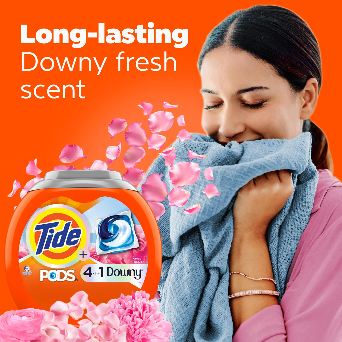 Tide Pods Laundry Detergent with a Touch of Downy 4-in-1, 85 Count
