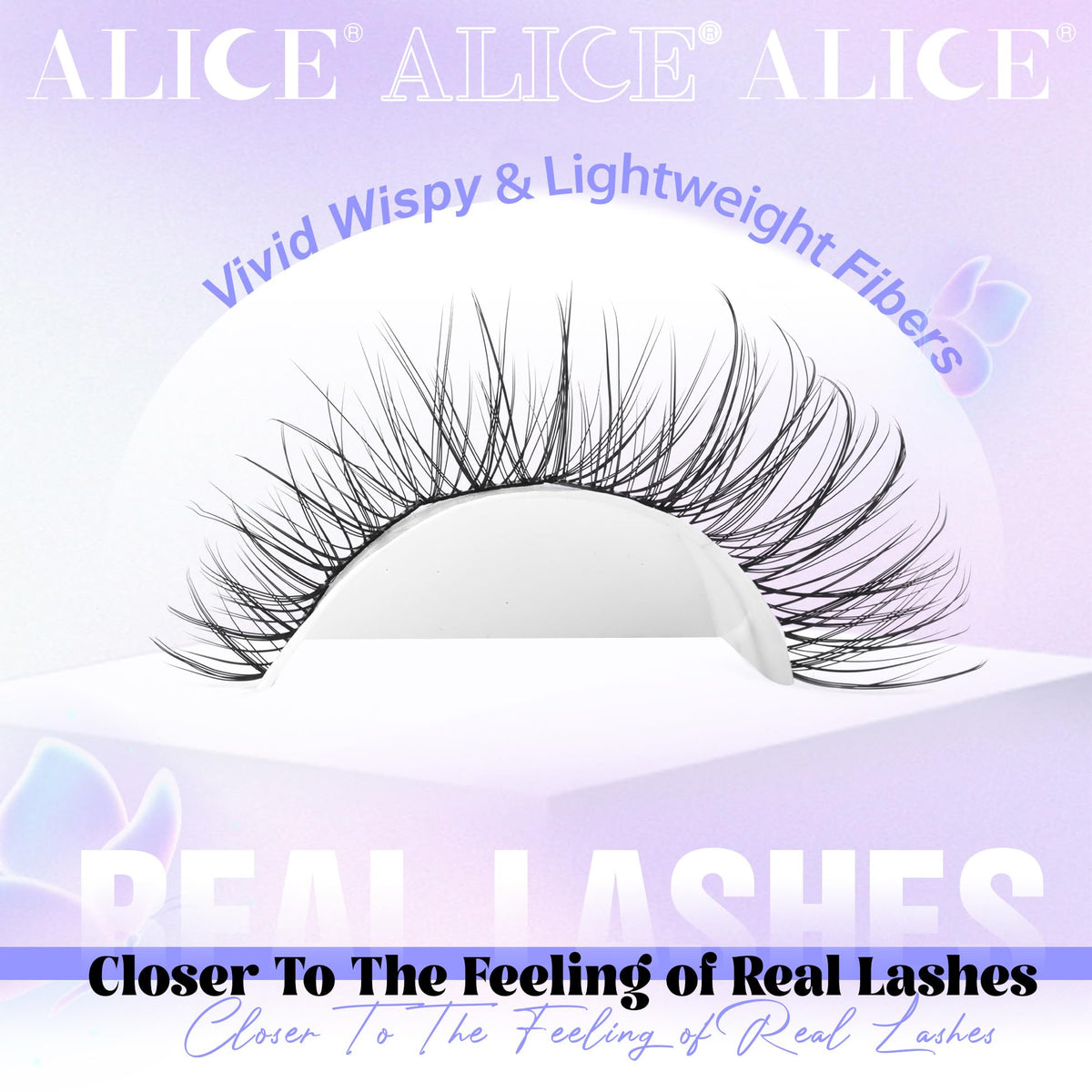ALICE C Curl Natural Wispy Cluster Lashes, 8-16 mm (168 Pieces)