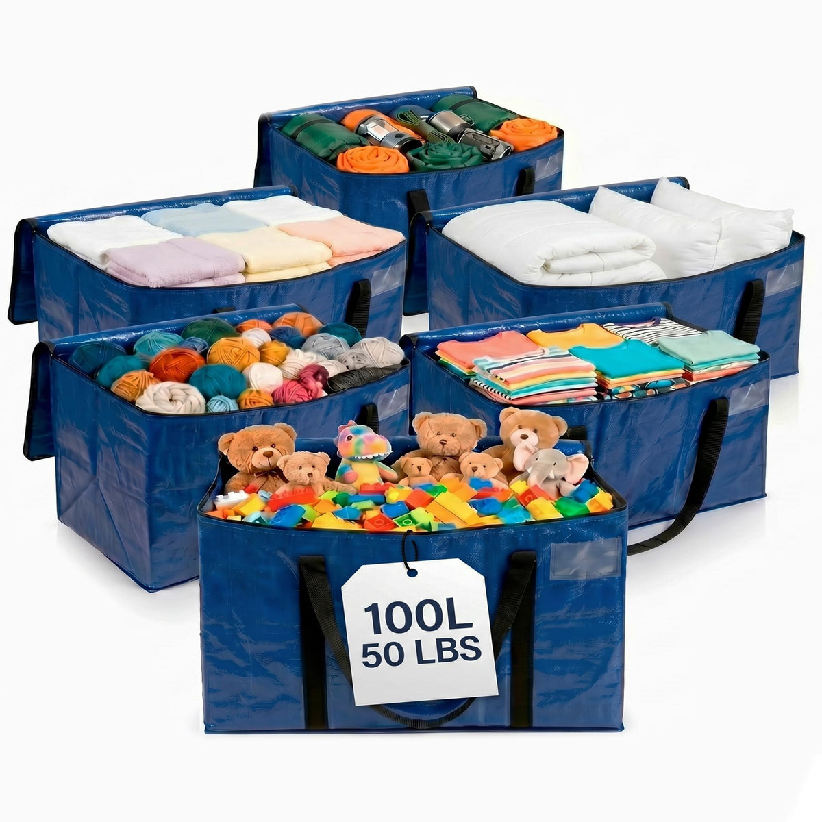 ClearSpace Heavy Duty Moving & Storage Bags (6 Pack)