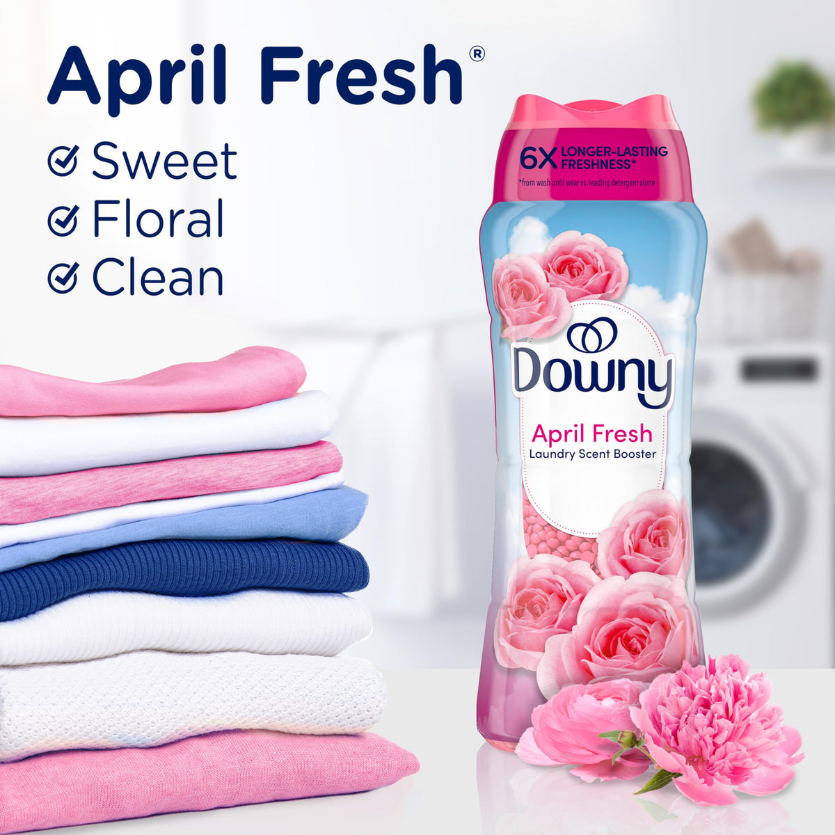 Downy April Fresh In-Wash Scent Booster Beads, 680 g