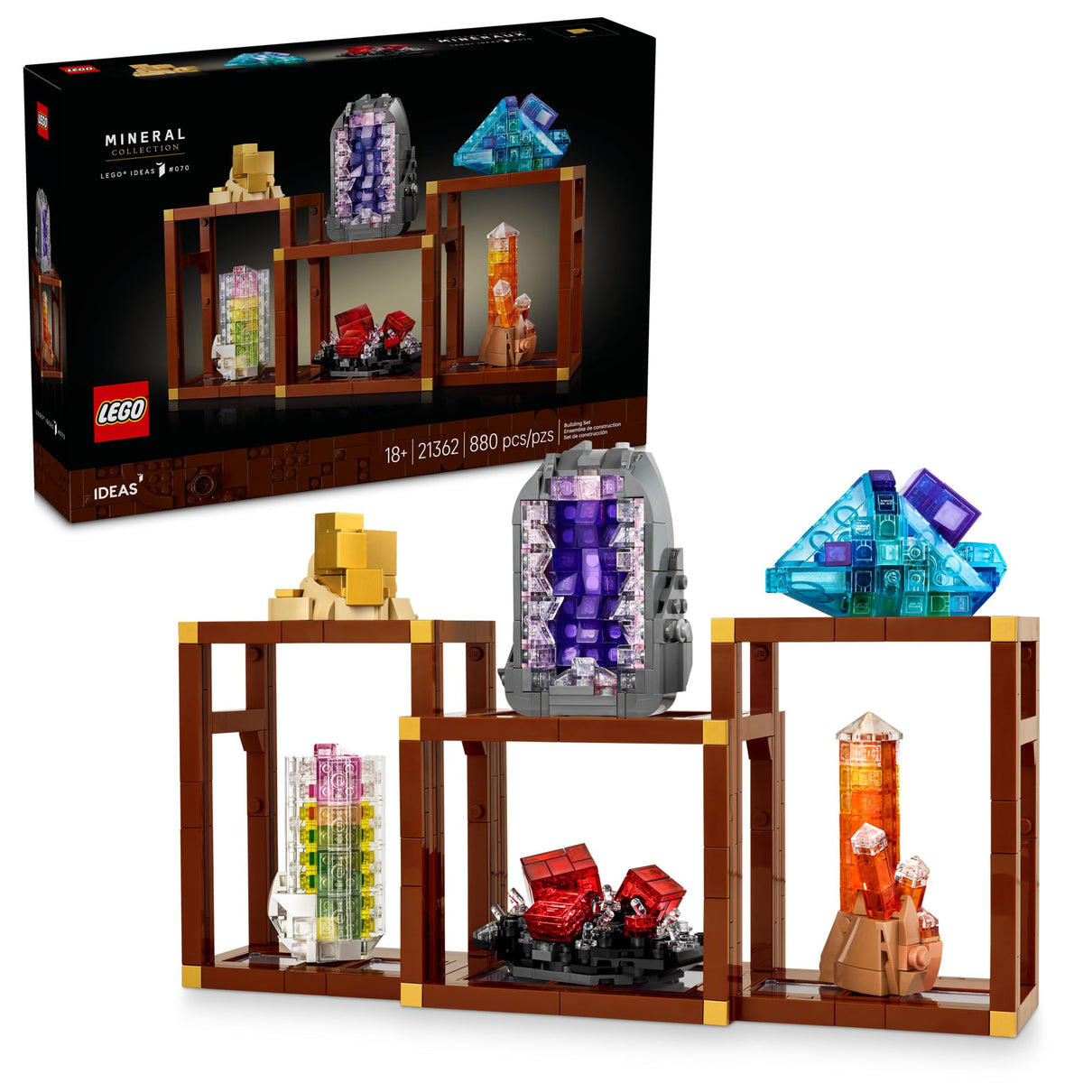 LEGO Ideas Mineral Collection Building Set, 21362