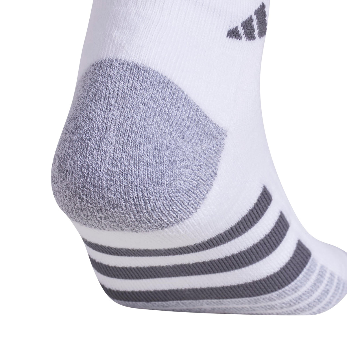 adidas Men's Cushioned Low-Cut Socks, 3 Pack, White/Grey/Black, Large
