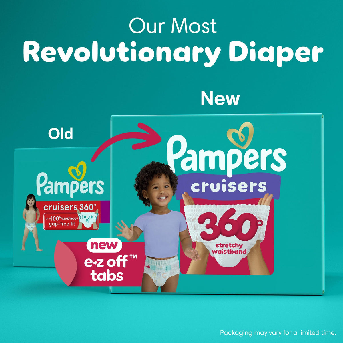 Pampers Cruisers 360 Pull-On Diapers, Size 4, 108 Count