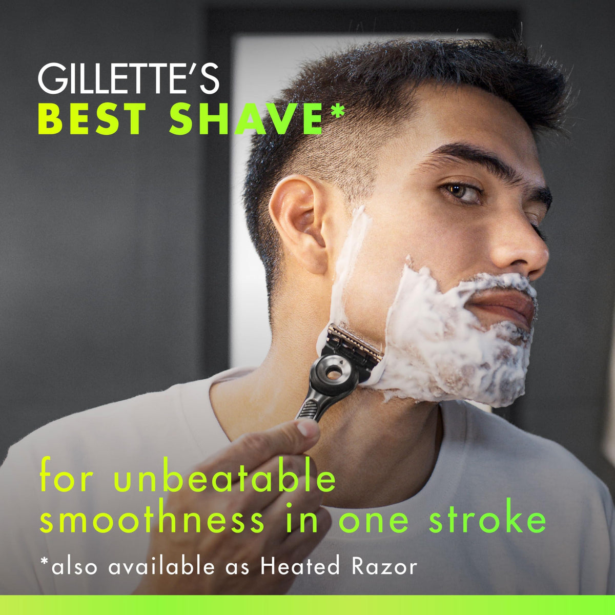 Gillette Labs Exfoliating Razors for Men, 1 Handle + 4 Refills + Stand