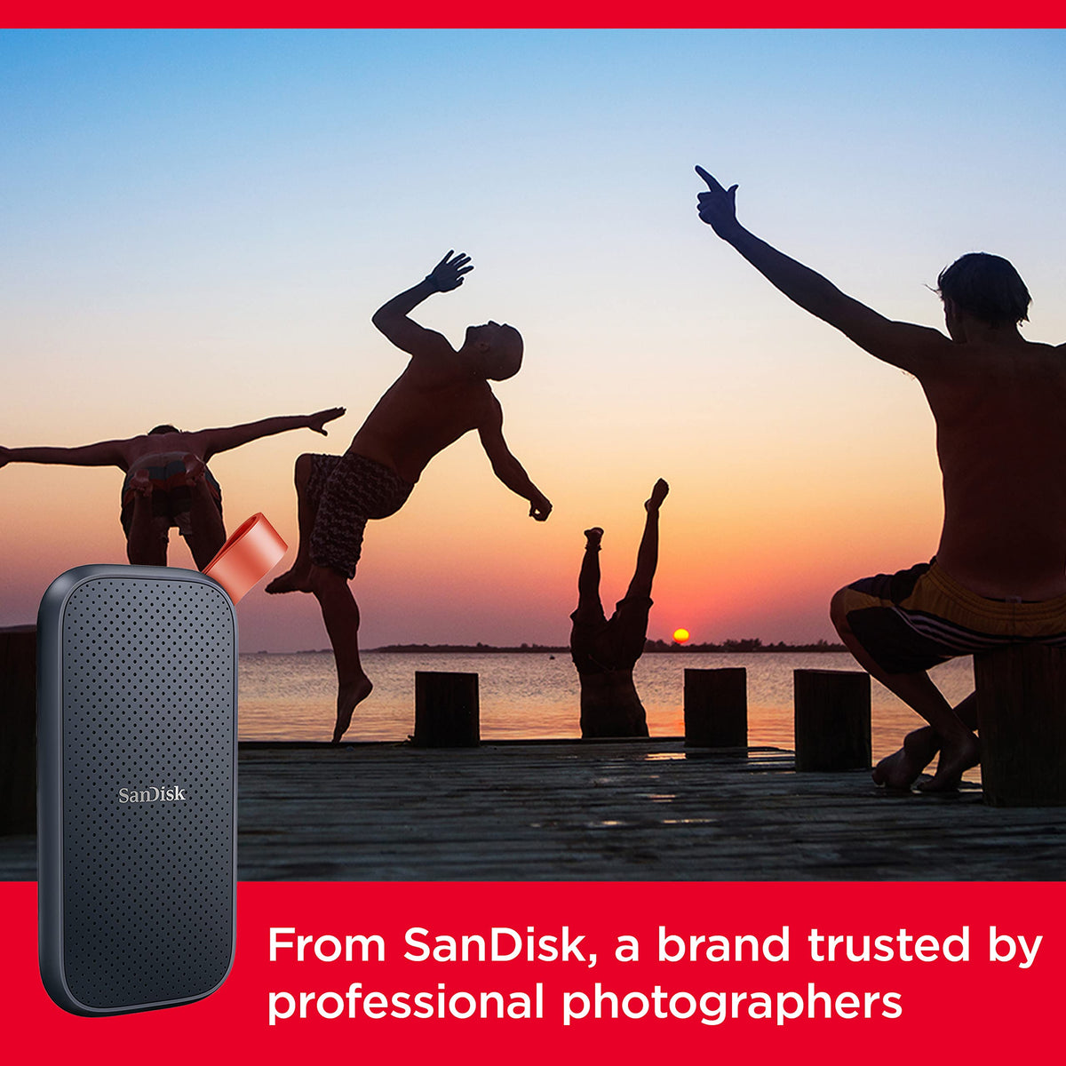 SanDisk Portable SSD, 1TB, USB-C, SDSSDE30-1T00-G26