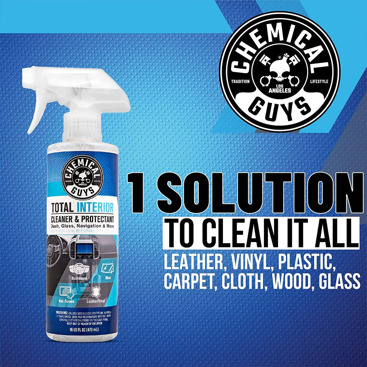 Chemical Guys Total Interior Cleaner and Protectant, 473 ml, 2 Pack