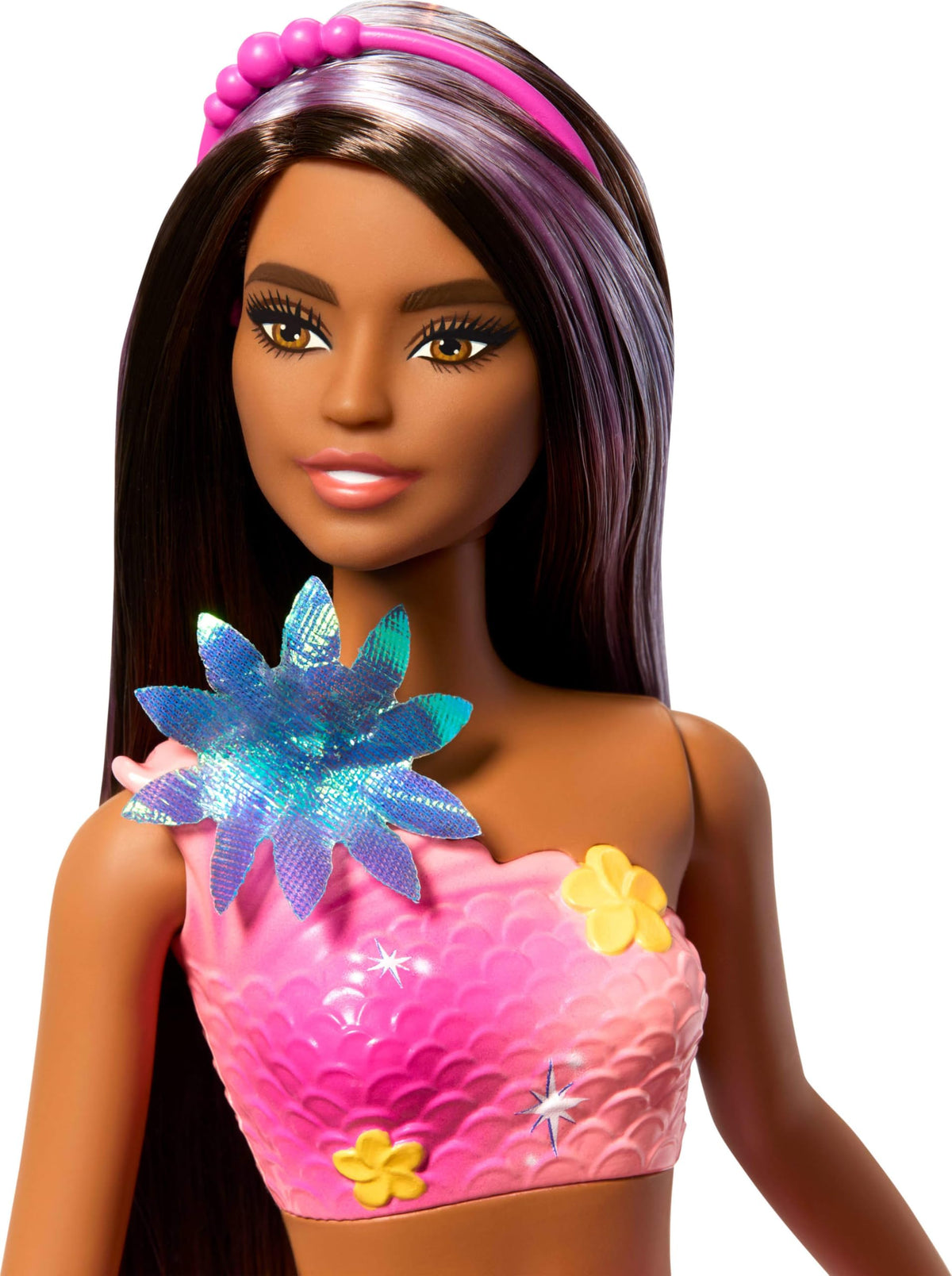 Barbie Mermaid Doll with Magic Blooming Flowers, Ombre Tails