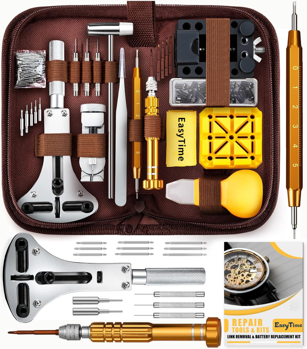 EasyTime Watch Repair Kit with Link Removal Tool