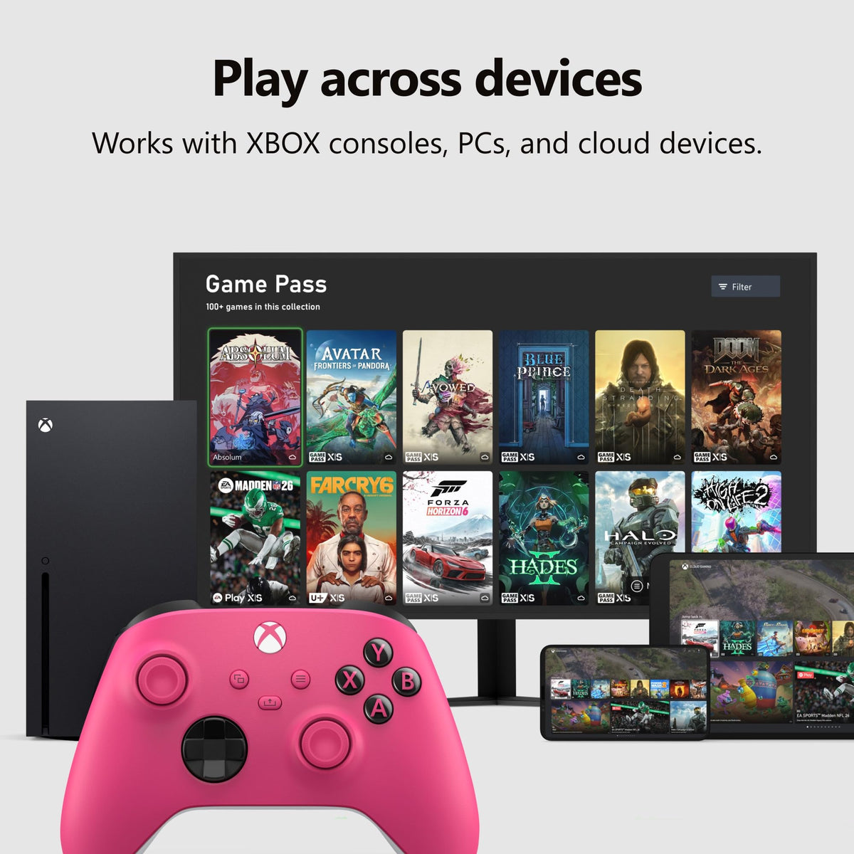 Xbox Core Wireless Controller, Deep Pink