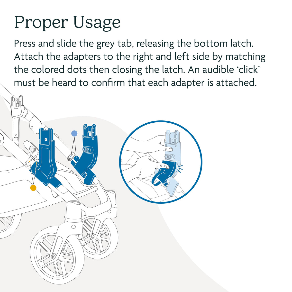 UPPAbaby Lower Adapter for Vista, Vista V2 and Vista V3 Strollers