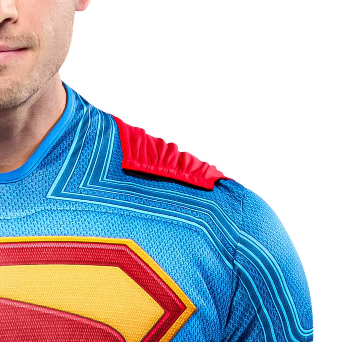 Rubies Men's Superman Deluxe Costume with Shoe Covers and Cape, Medium