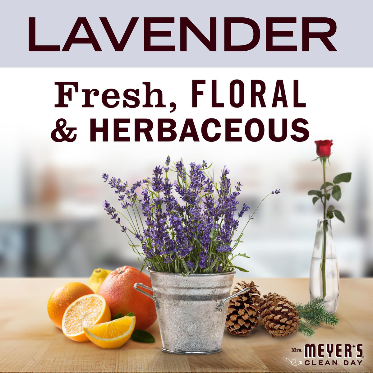 Mrs. Meyer's Clean Day Laundry Detergent, Lavender, 1.8 L