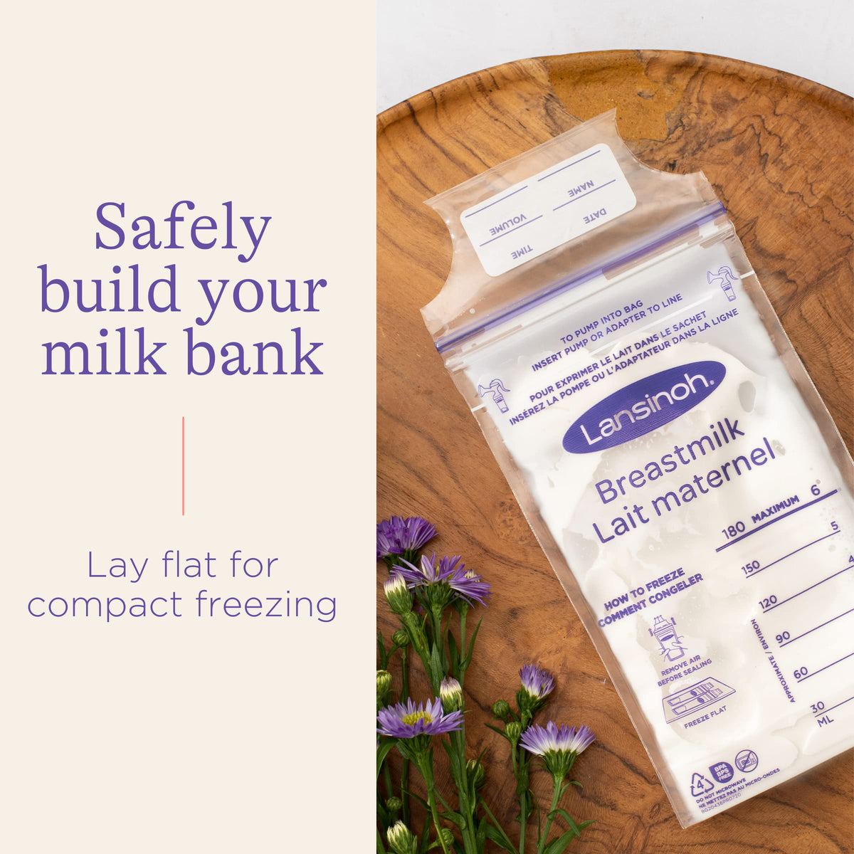 Lansinoh Breastmilk Storage Bags, 6 oz (100 Count)