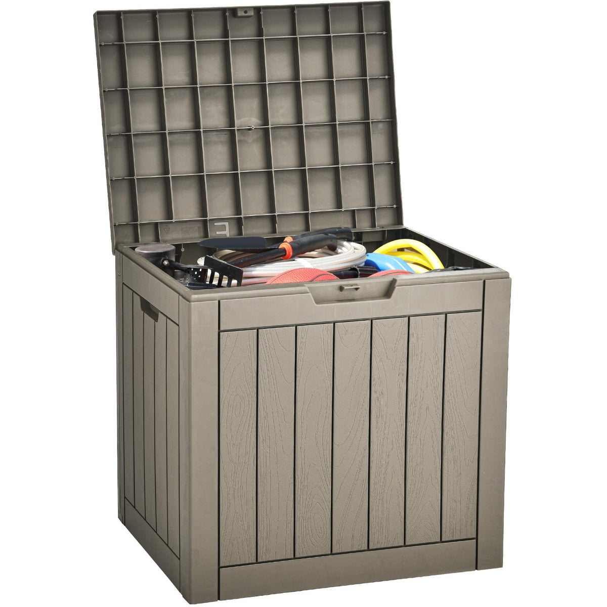 YITAHOME 31 Gallon Outdoor Storage Deck Box, Waterproof, Taupe