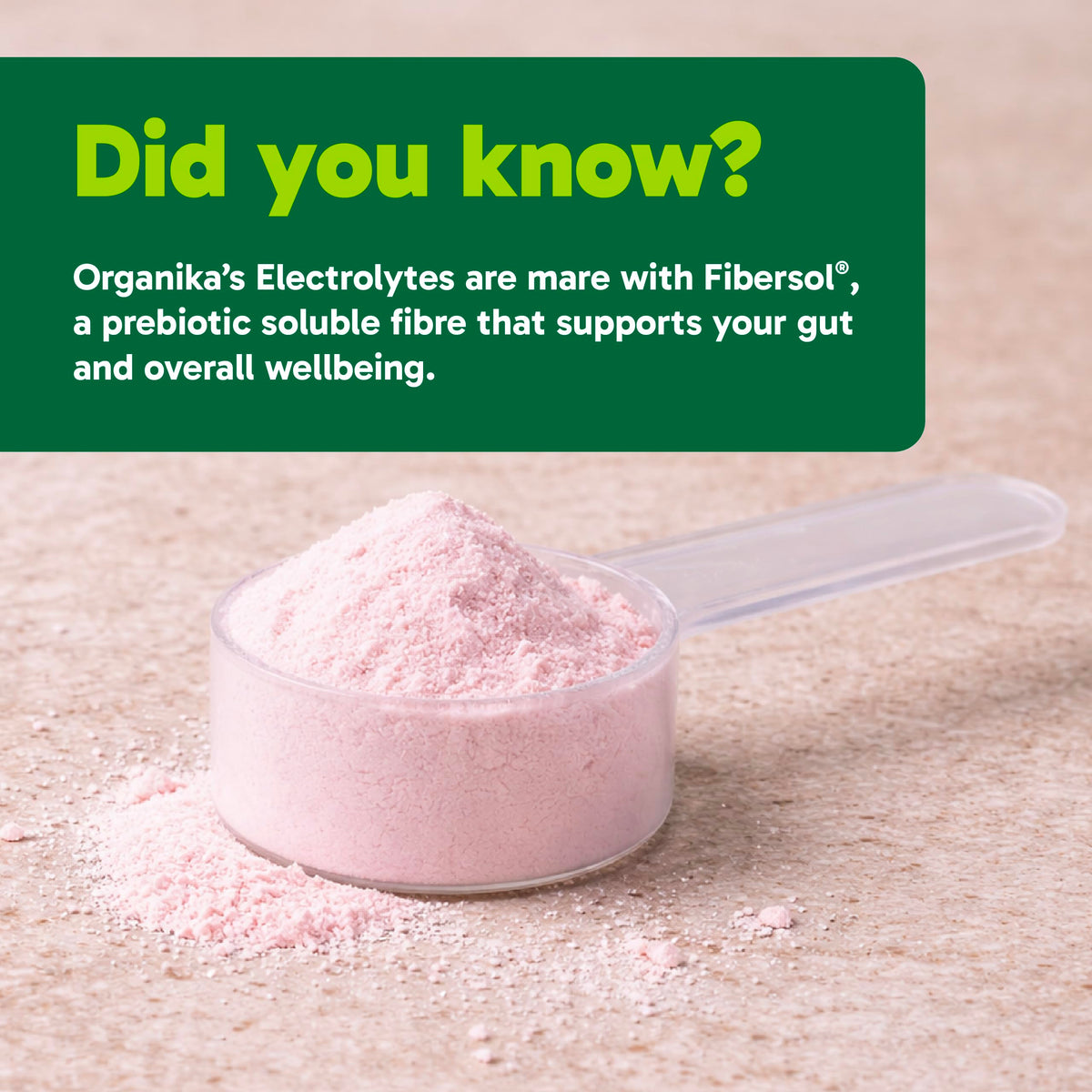 Organika Electrolytes Powder, Wild Raspberry, 210 g