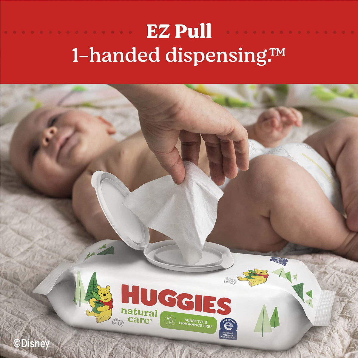 Huggies Natural Care Unscented Baby Wipes, Sensitive, 1008 Wipes