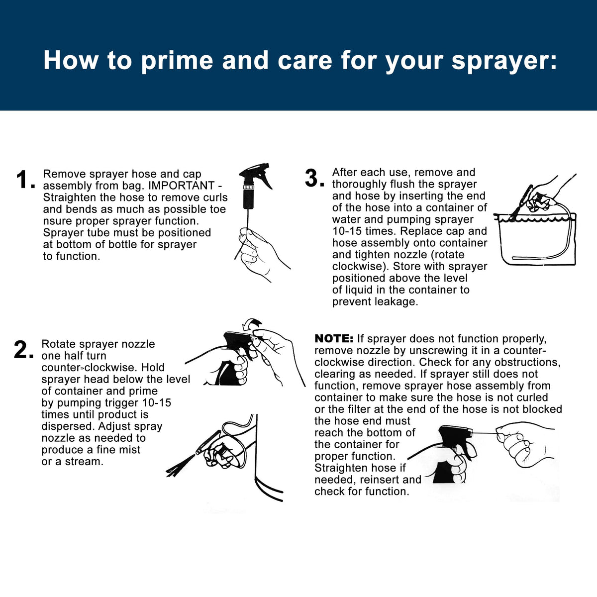 CLEARNEXT 36" Remote Trigger Sprayer with 38-400 Cap