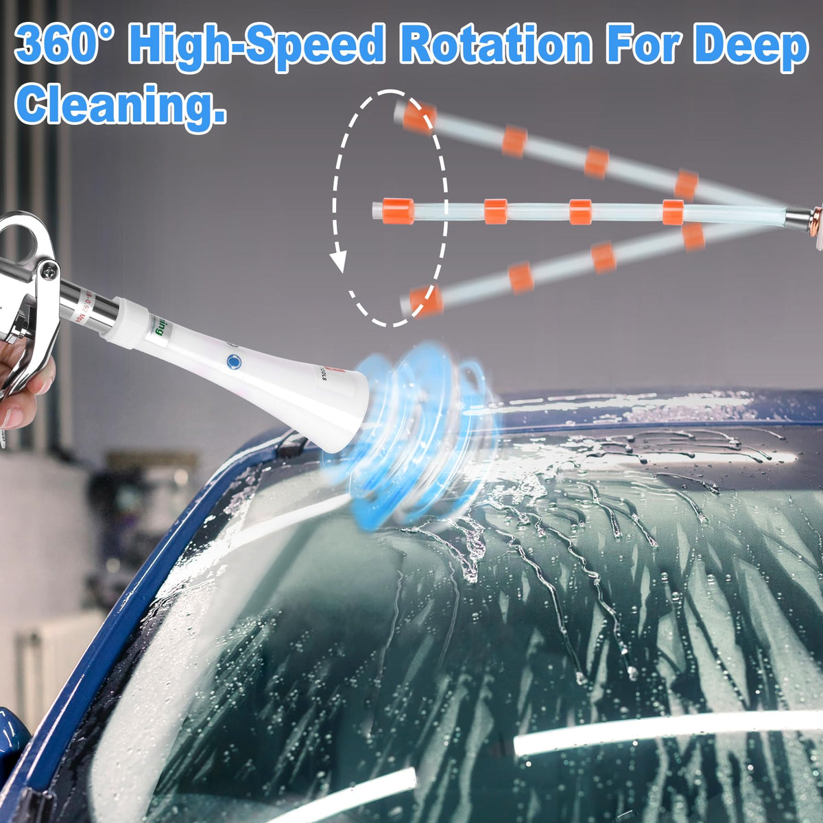Phepetroll Air Blow Gun with Tapered Nozzle for Car Detailing