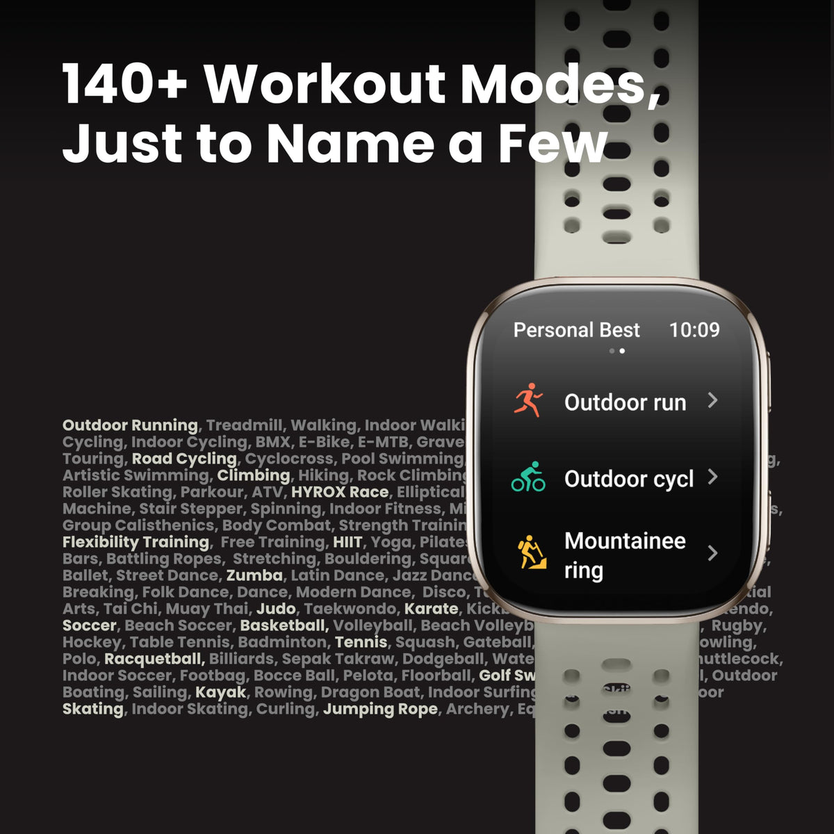 Amazfit Bip 6 Smart Watch, 46 mm, Black
