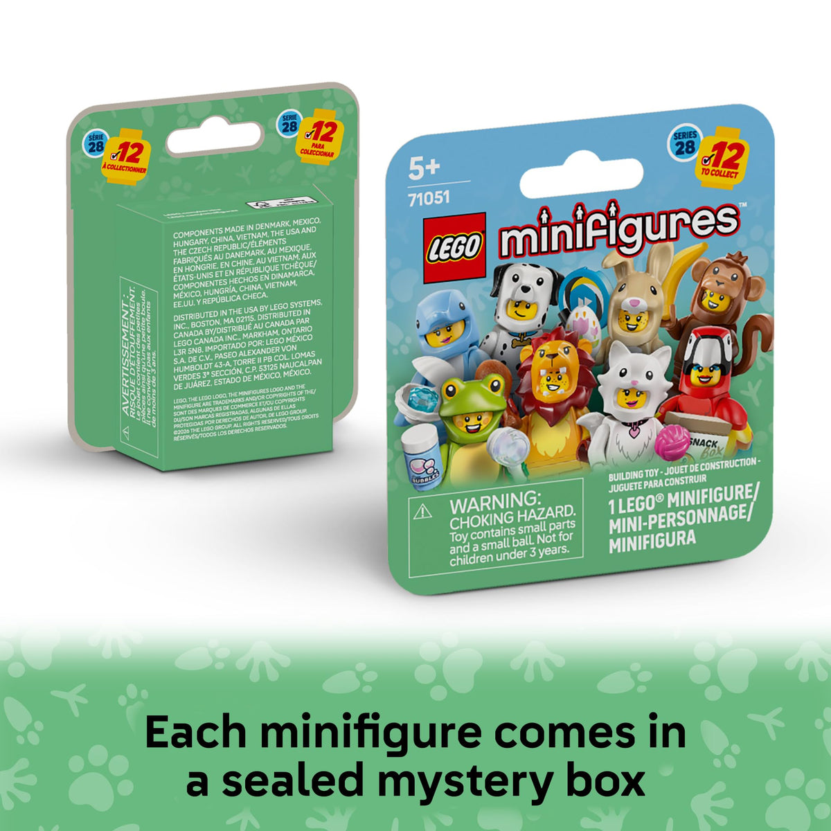 LEGO Minifigures Animal Series 28, 6 Pack, Ages 5+, 66813