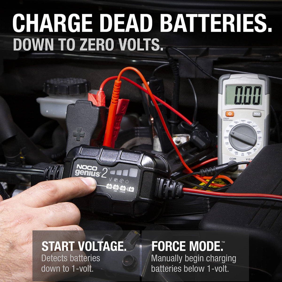 NOCO GENIUS2 2A 6V/12V Smart Battery Charger