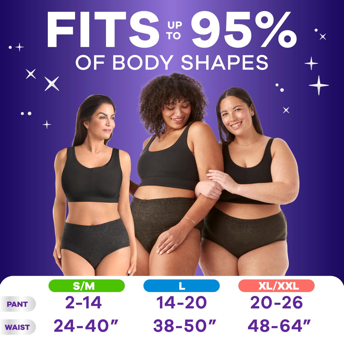 Always Discreet Night Overnight Underwear for Women, Large, 14 Count