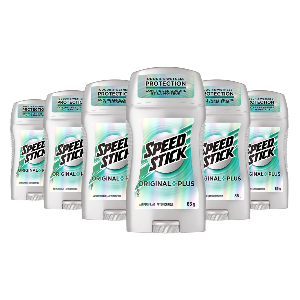 Speed Stick Men's Antiperspirant Deodorant, Original Plus, 85g, 6 Pack