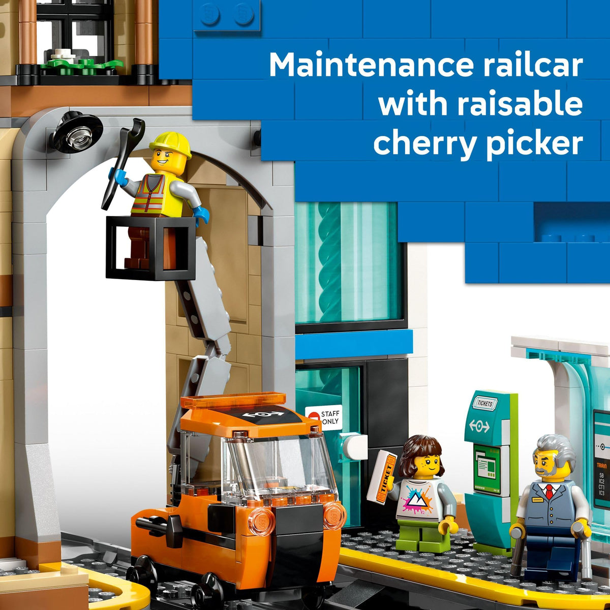 LEGO City Central Train Station Building Set 60469
