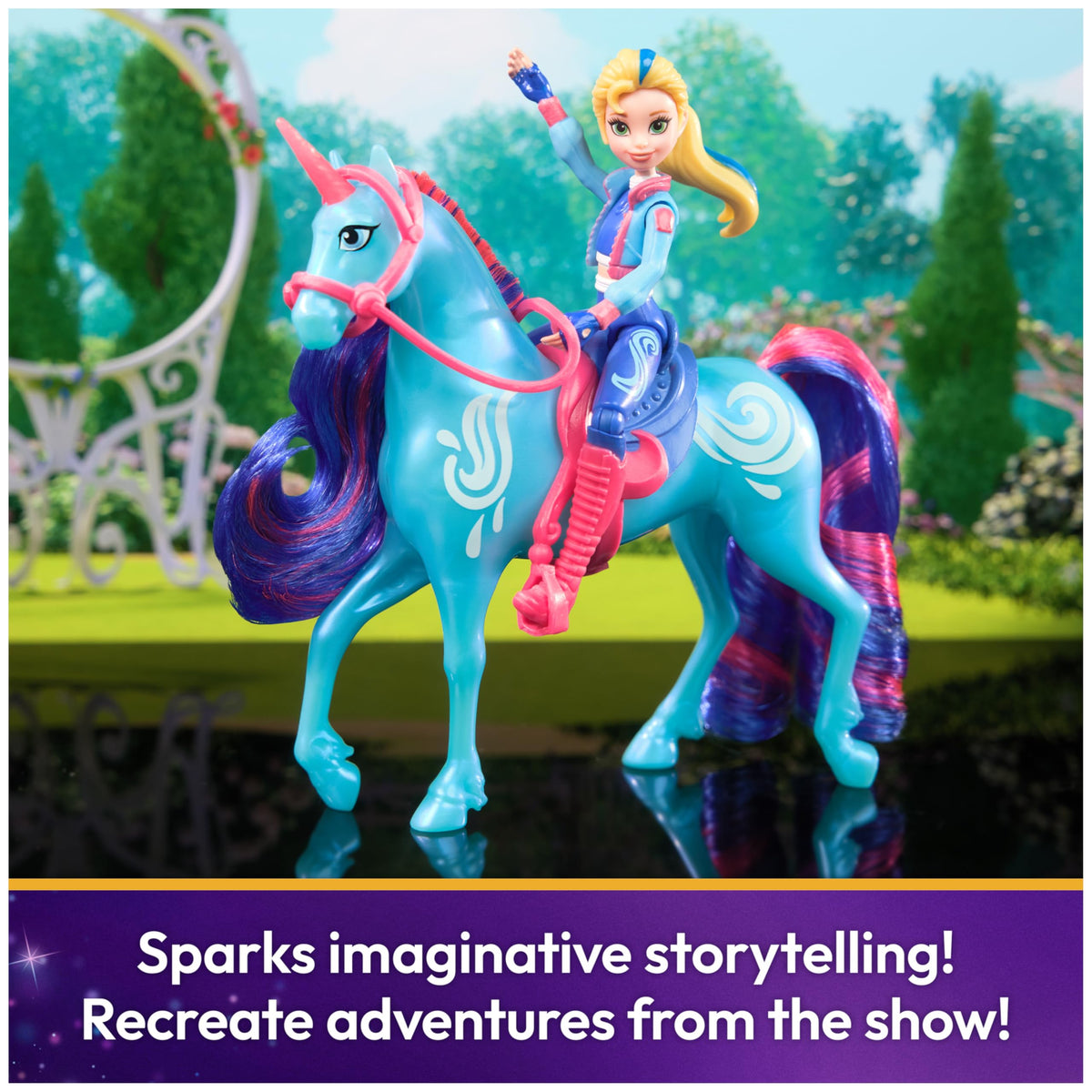Unicorn Academy Isabel & River Dolls with 2 Accessories & Hair Tool