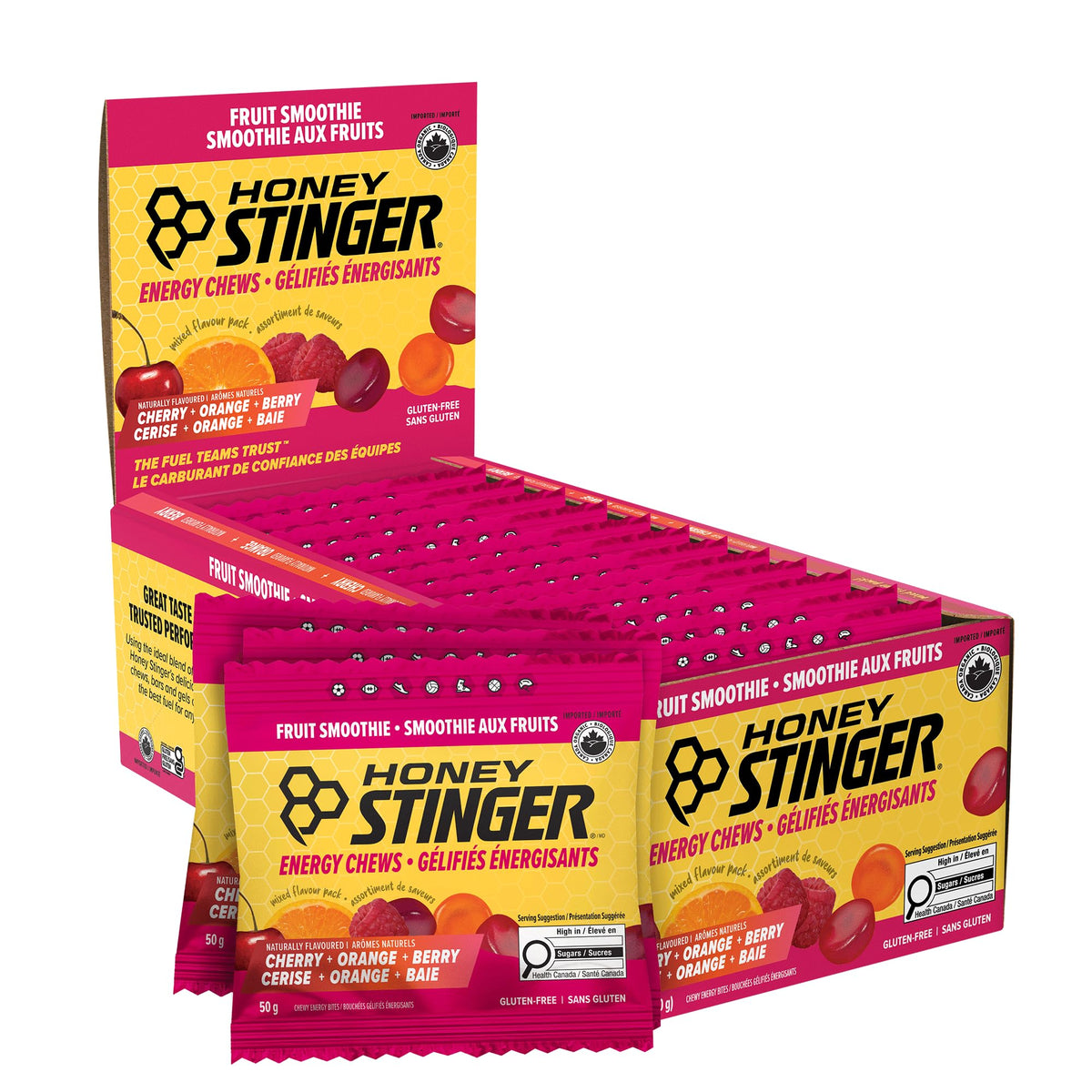Honey Stinger Organic Fruit Smoothie Energy Chews