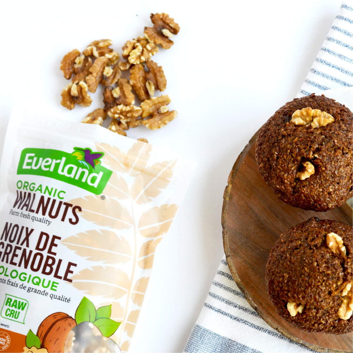 Everland Organic Walnuts, 340 g