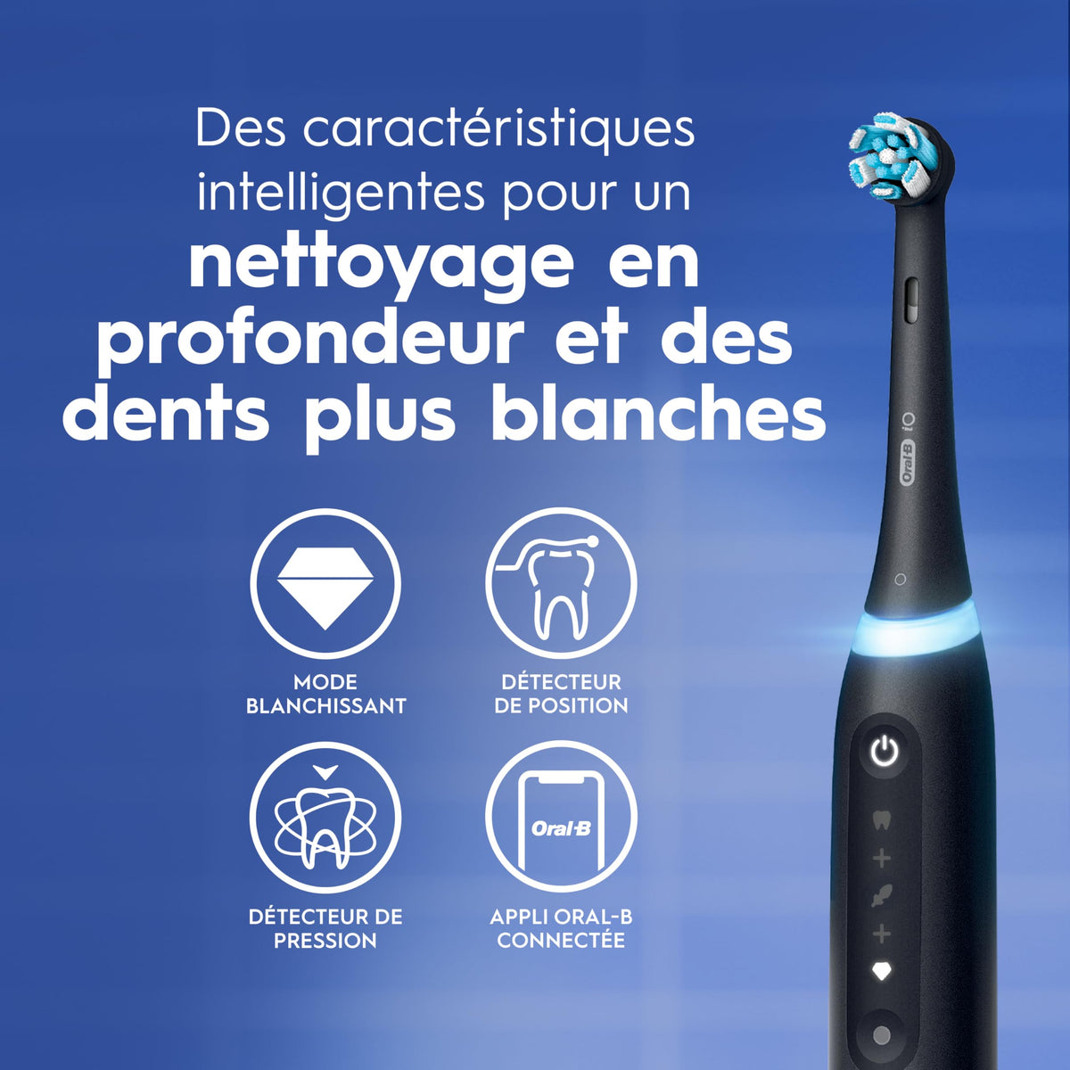 Oral-B iO Series 5 Limited Electric Toothbrush, 3 Brush Heads, White