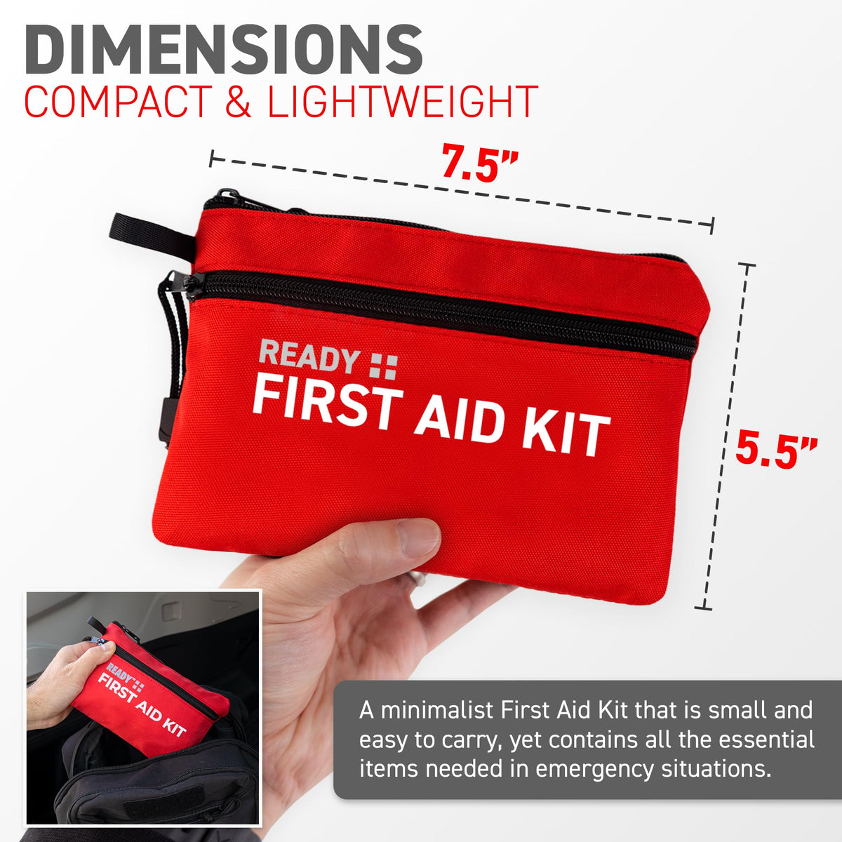 Ready First Aid Kit, 107 Pieces