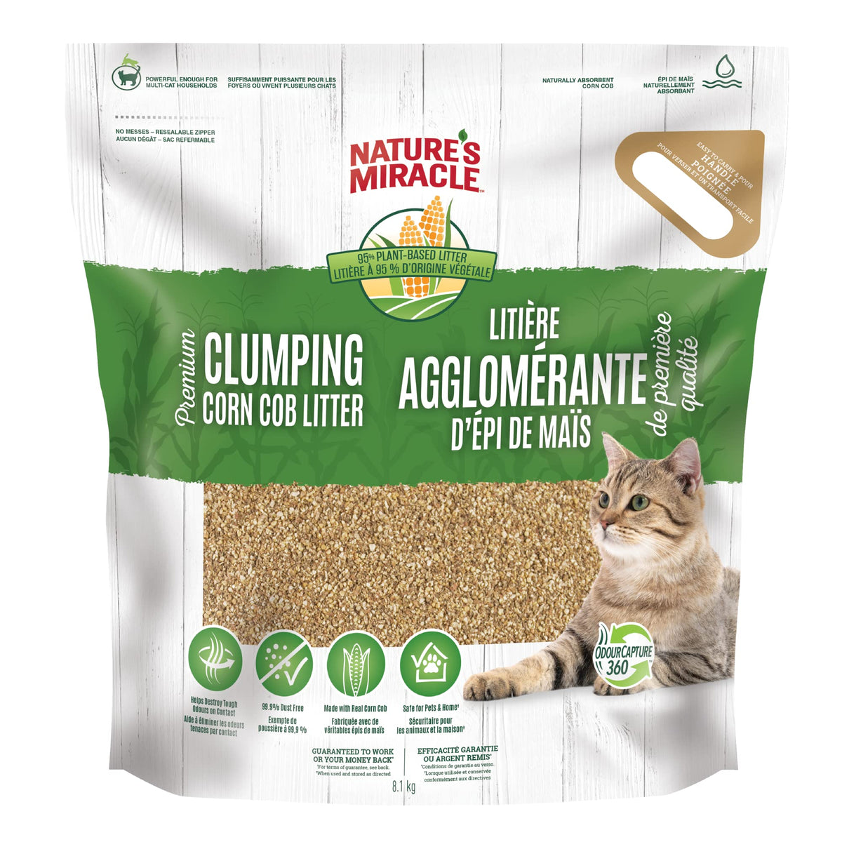 Nature's Miracle Corn Cob Cat Litter, 18 lb