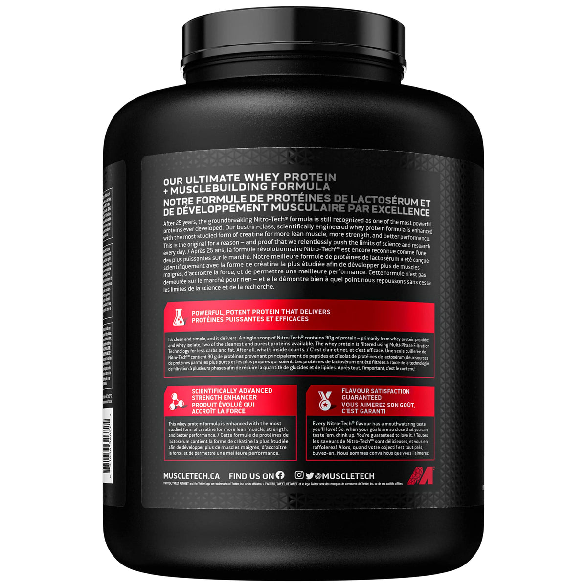 Muscletech Nitro-Tech Whey Protein Powder, Milk Chocolate
